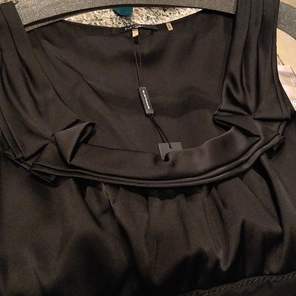 Elie Tahari black silk fancy top, small, nwt - Picture 8 of 17
